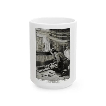 Blazes, Bruce and Bed-springs, St. Nicholas magazine, February 1923 - White Coffee Mug 15oz - Go Mug Yourself