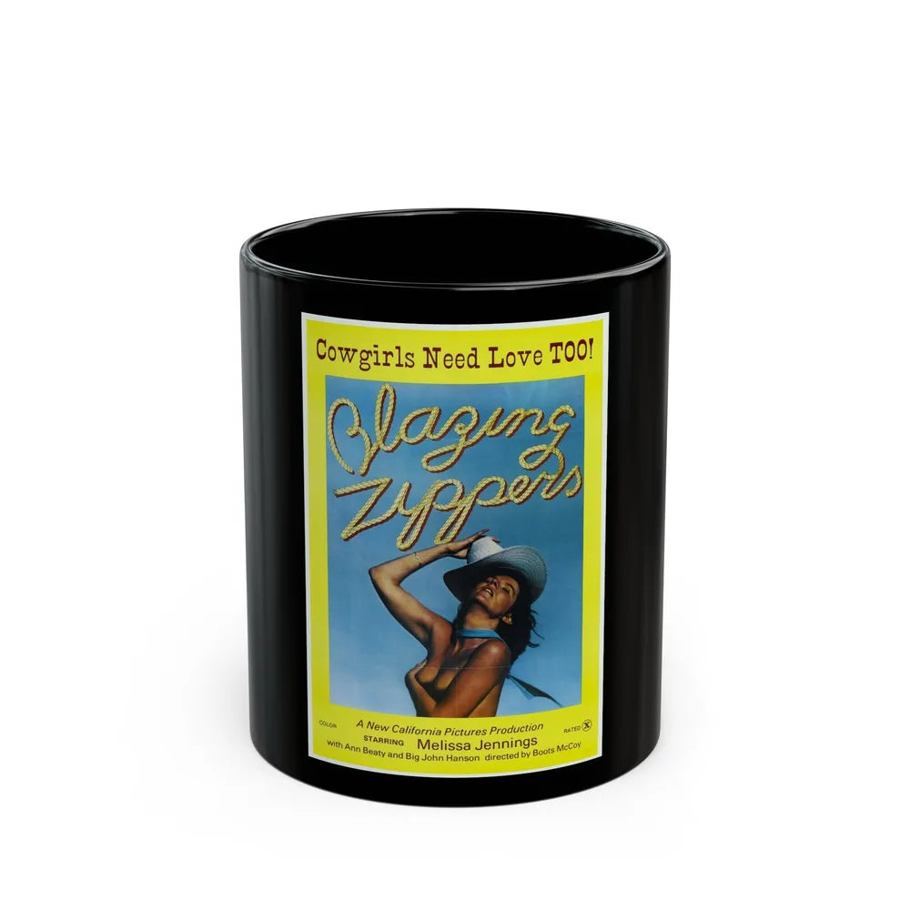 BLAZING ZIPPERS 1976 Movie Poster - Black Coffee Mug-11oz-Go Mug Yourself