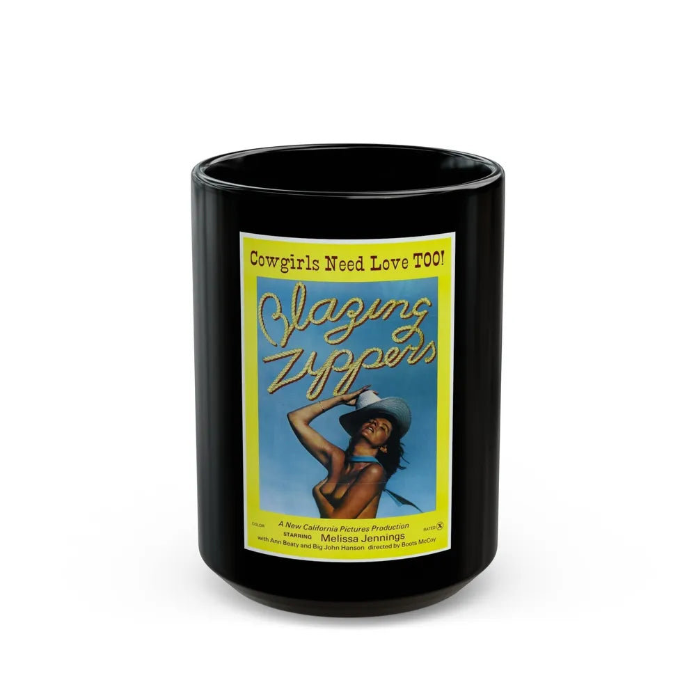 BLAZING ZIPPERS 1976 Movie Poster - Black Coffee Mug-15oz-Go Mug Yourself