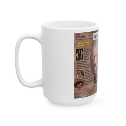 BLEEDERS WITH BLOOD BAG FRONT (VHS COVER) - White Coffee Mug - Go Mug Yourself