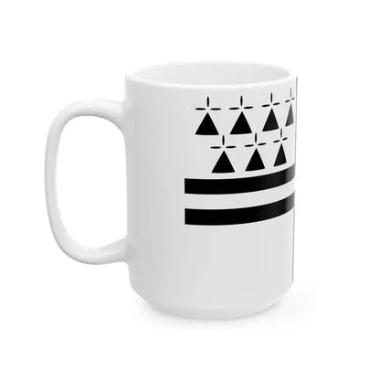Bleimor Scouting flag ermine (Belgium) White Coffee Mug - Go Mug Yourself