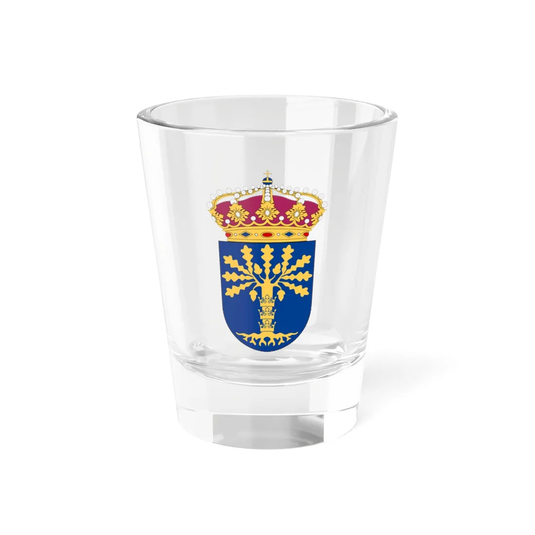 Blekinge flygflottilj vapen pre 1994 (Sweden) (Coat of Arms) Shot Glass 1.5oz 1.5oz - Go Mug Yourself