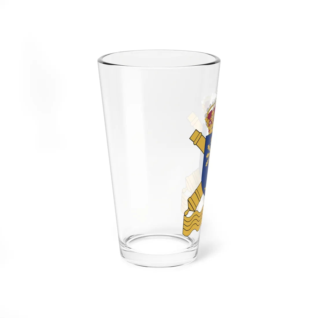 Blekinge kustartilleriförsvar vapen (Sweden) (Coat of Arms) Pint Glass 16oz - Go Mug Yourself