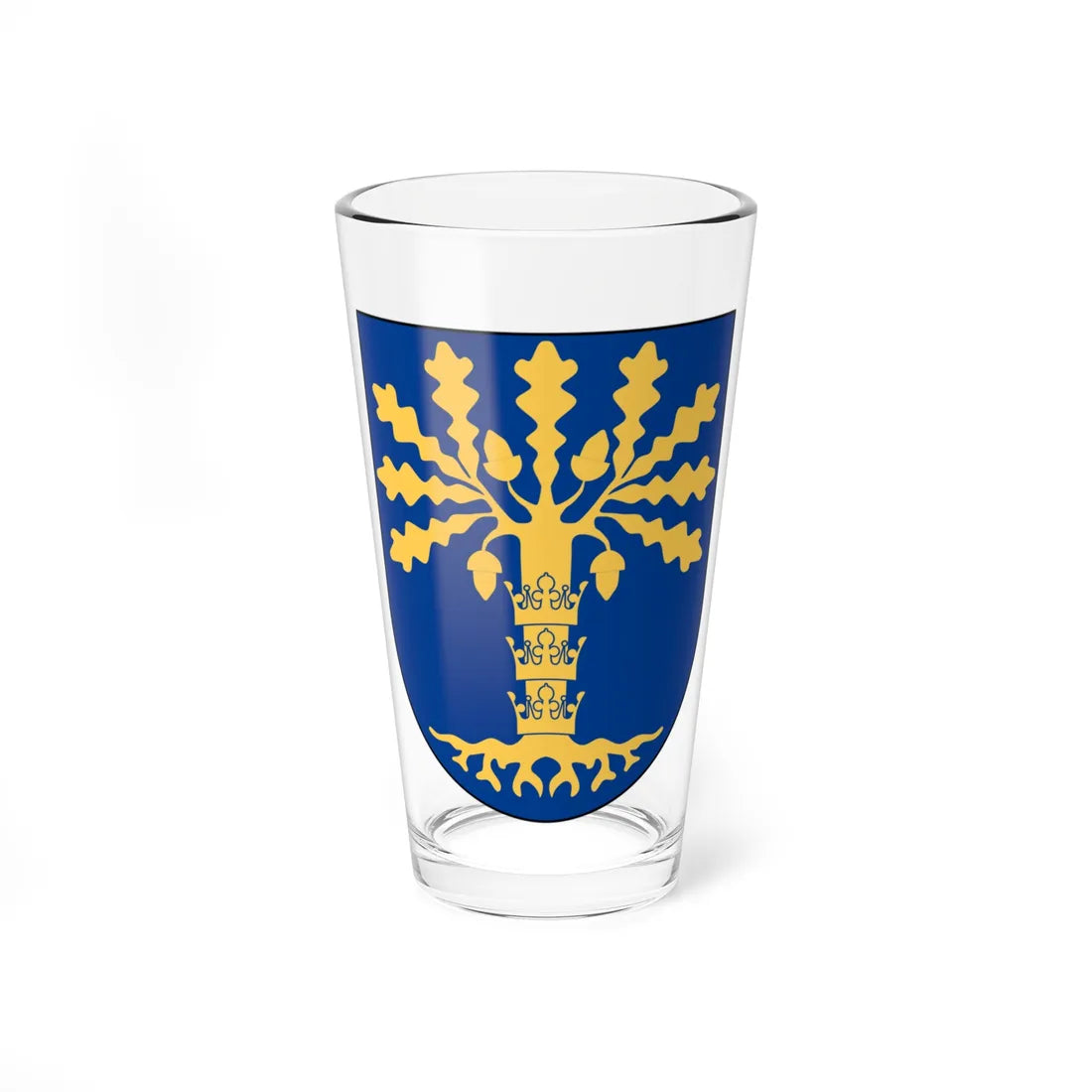 Blekinge vapen (Sweden) (Coat of Arms) Pint Glass 16oz 16oz - Go Mug Yourself