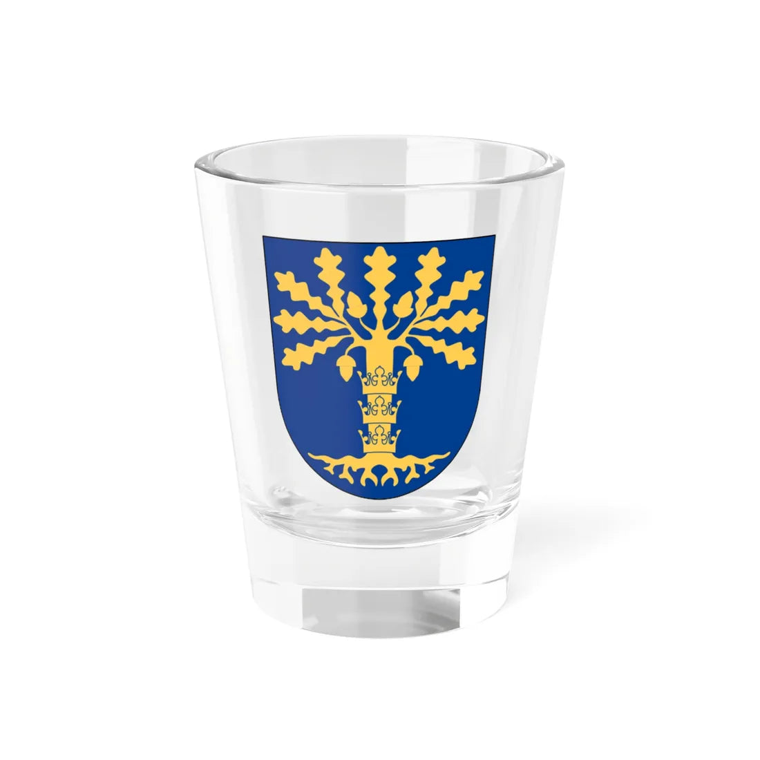 Blekinge vapen (Sweden) (Coat of Arms) Shot Glass 1.5oz 1.5oz - Go Mug Yourself