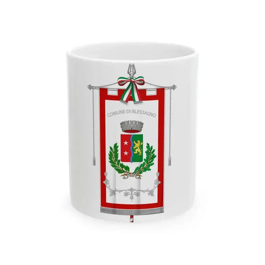 Blessagno-Gonfalone (Italy) White Coffee Mug 11oz - Go Mug Yourself