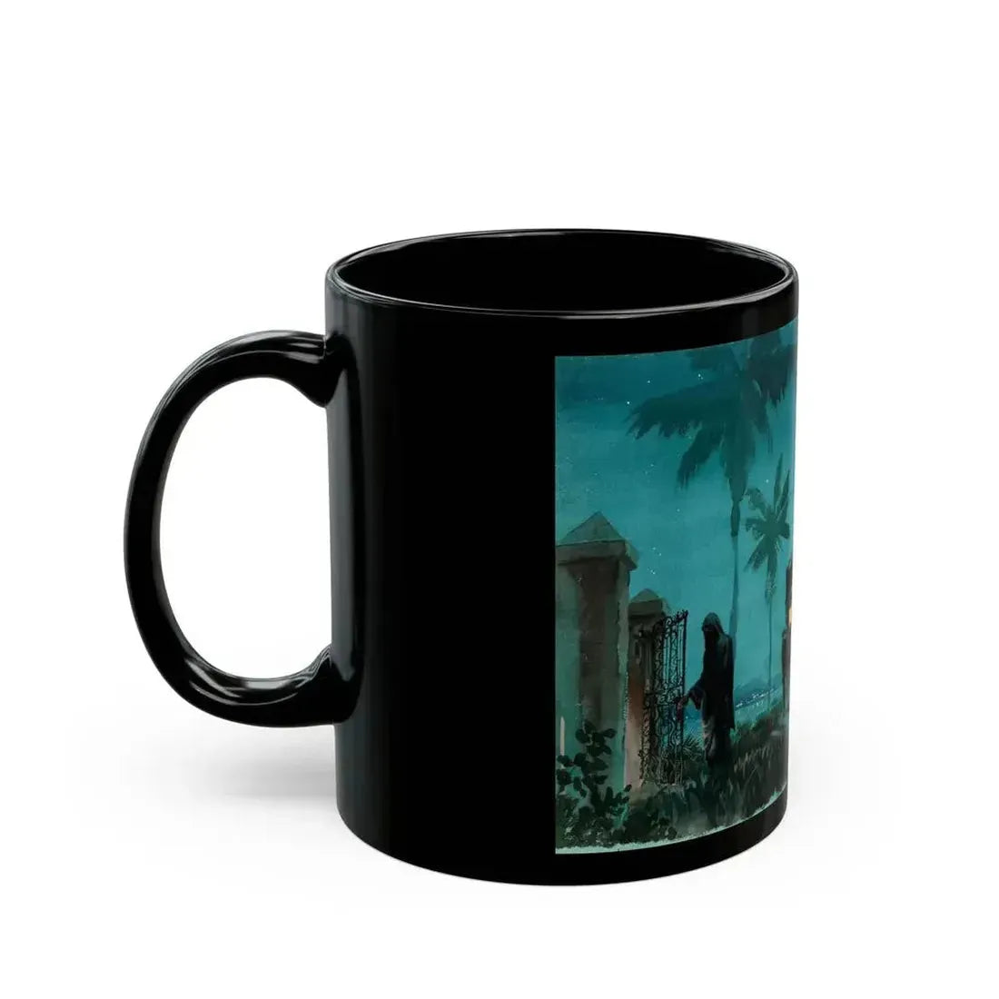 Blessed Are the Merciful, story illustration - Black Coffee Mug - Go Mug Yourself