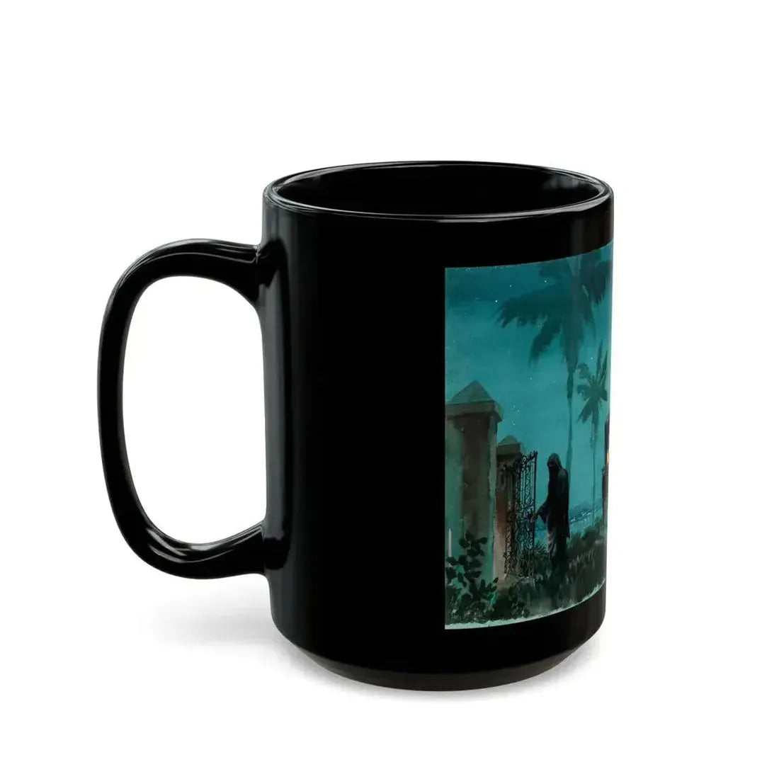 Blessed Are the Merciful, story illustration - Black Coffee Mug - Go Mug Yourself