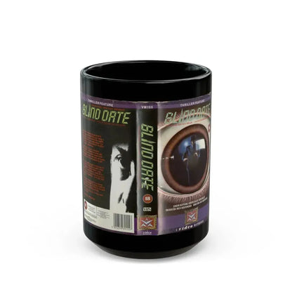 BLIND DATE HORROR (VHS COVER) - Black Coffee Mug 15oz - Go Mug Yourself