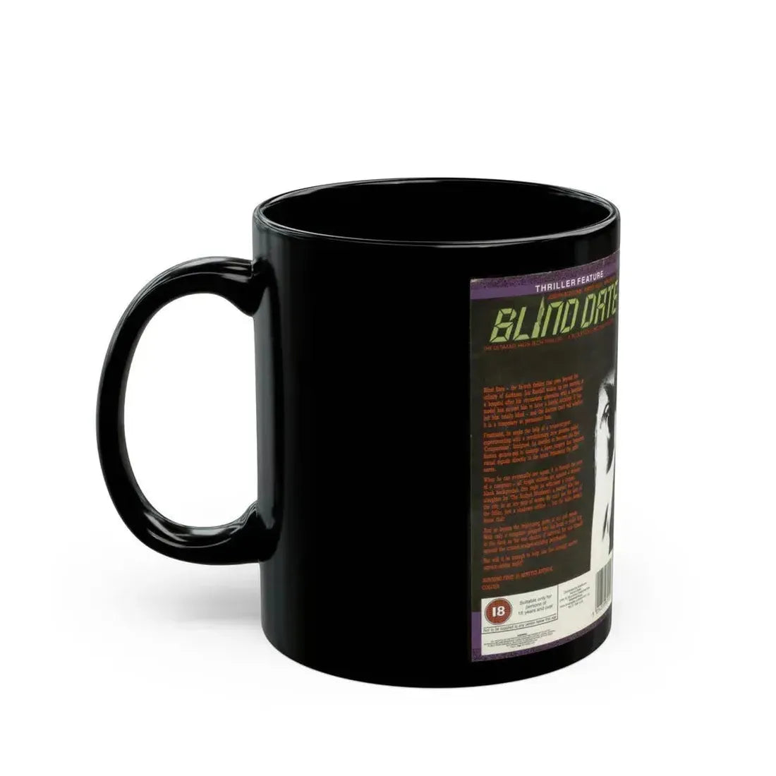 BLIND DATE HORROR (VHS COVER) - Black Coffee Mug - Go Mug Yourself