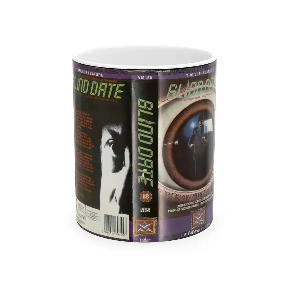 BLIND DATE HORROR (VHS COVER) - White Coffee Mug 11oz - Go Mug Yourself