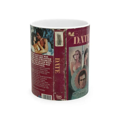 BLIND DATE (VHS COVER) - White Coffee Mug 11oz - Go Mug Yourself