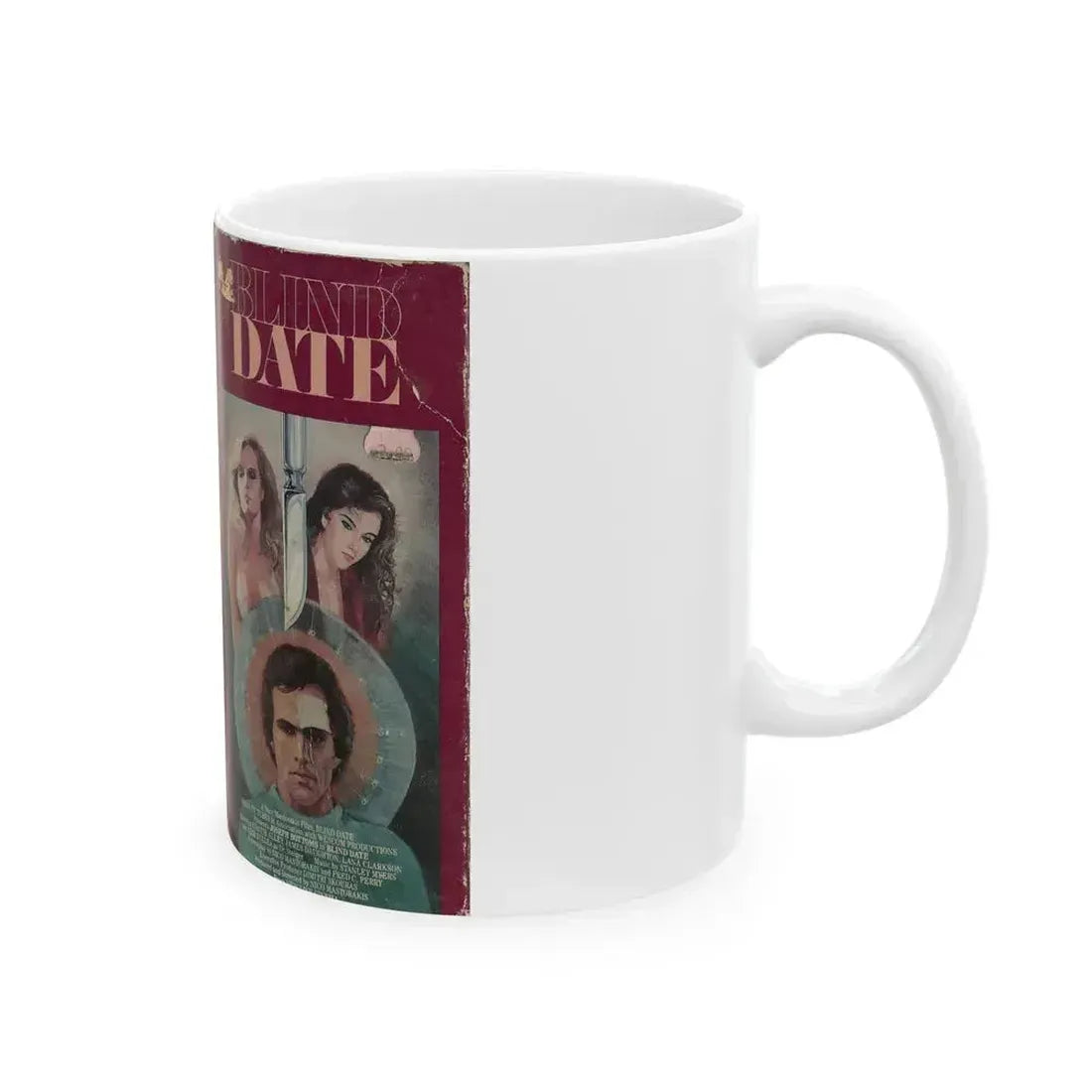 BLIND DATE (VHS COVER) - White Coffee Mug - Go Mug Yourself
