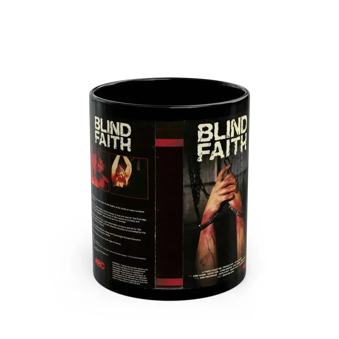 BLIND FAITH (VHS COVER) - Black Coffee Mug 11oz - Go Mug Yourself