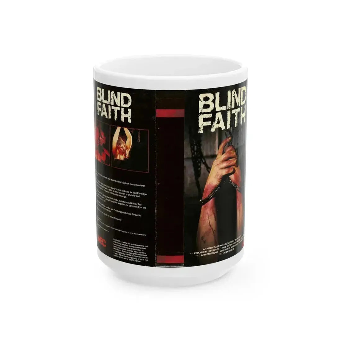 BLIND FAITH (VHS COVER) - White Coffee Mug 15oz - Go Mug Yourself