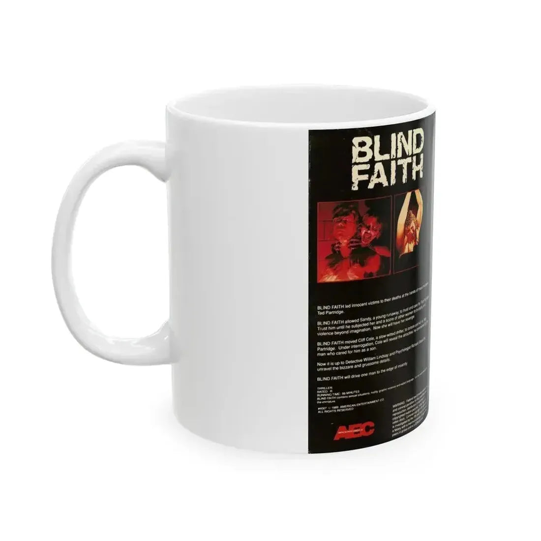 BLIND FAITH (VHS COVER) - White Coffee Mug - Go Mug Yourself