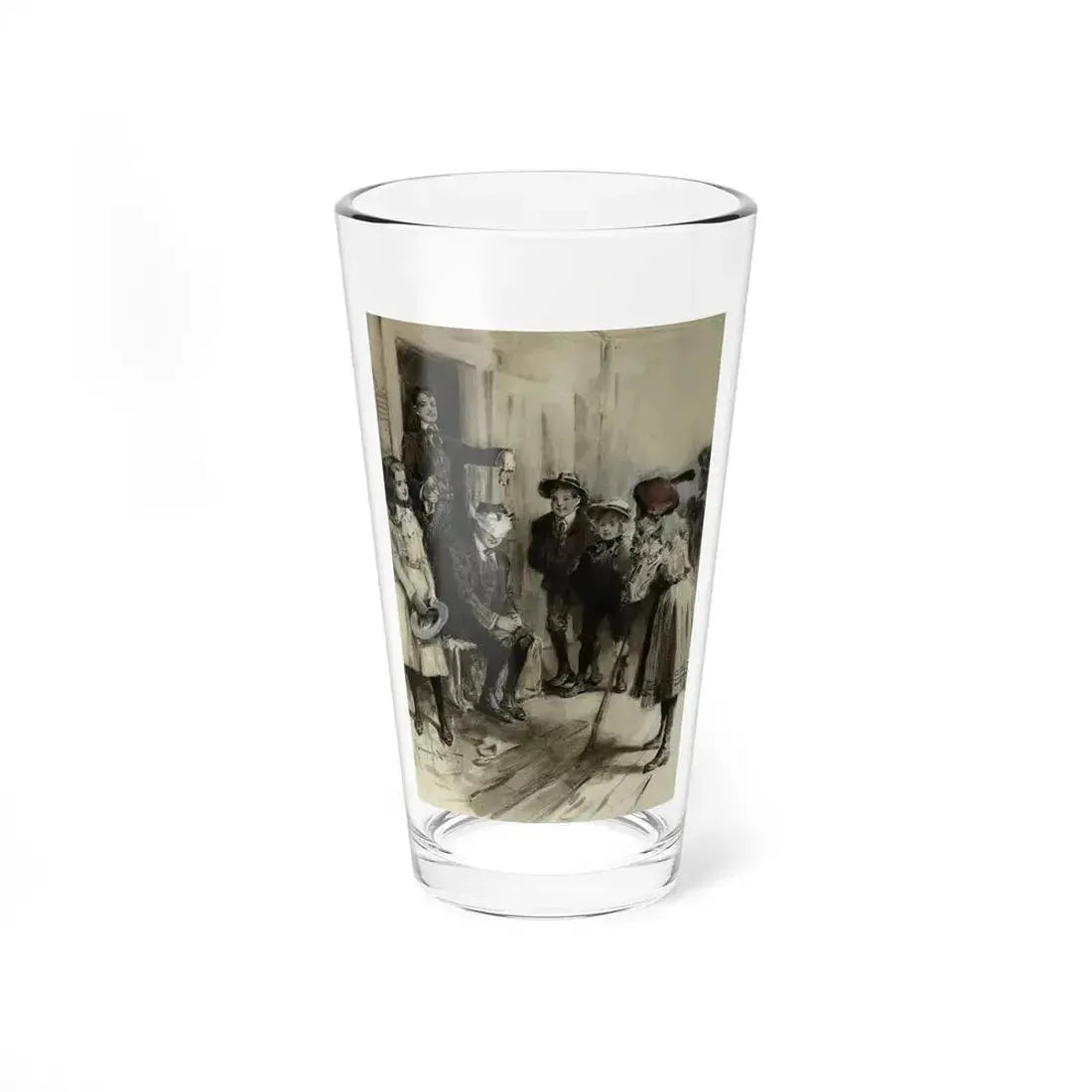 Blind Man's Bluff (Magazine Illustration) Pint Glass 16oz 16oz - Go Mug Yourself