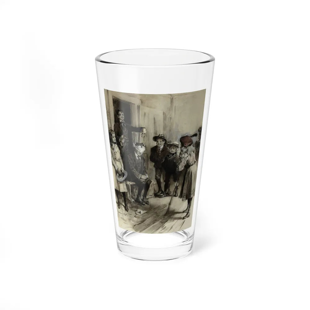 Blind Man's Bluff (Magazine Illustration) Pint Glass 16oz-16oz-Go Mug Yourself