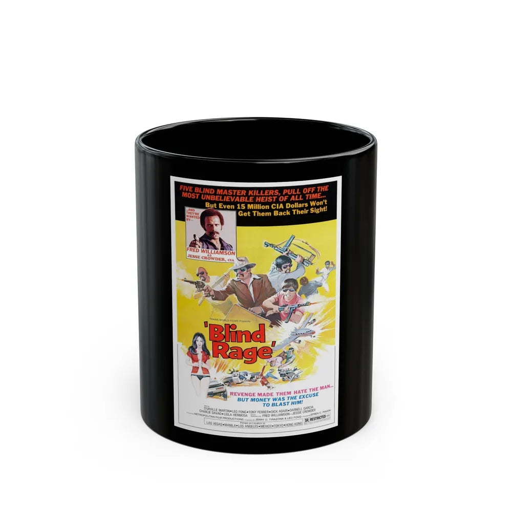 BLIND RAGE 1976 Movie Poster - Black Coffee Mug-11oz-Go Mug Yourself