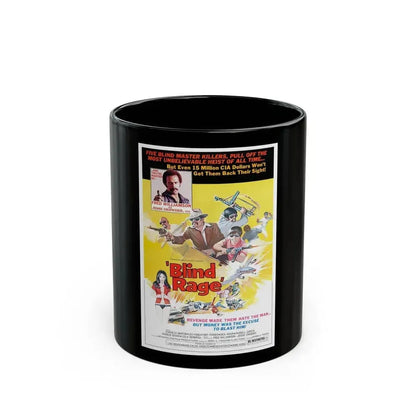 BLIND RAGE 1976 Movie Poster - Black Coffee Mug 11oz - Go Mug Yourself