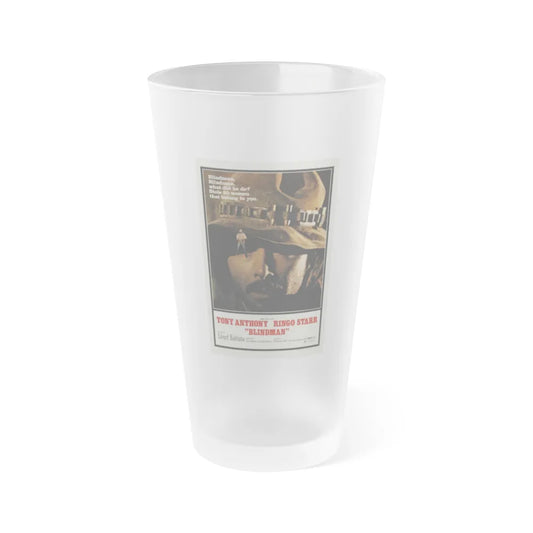 BLINDMAN 1971 Movie Poster - Frosted Pint Glass 16oz-16oz-Frosted-Go Mug Yourself