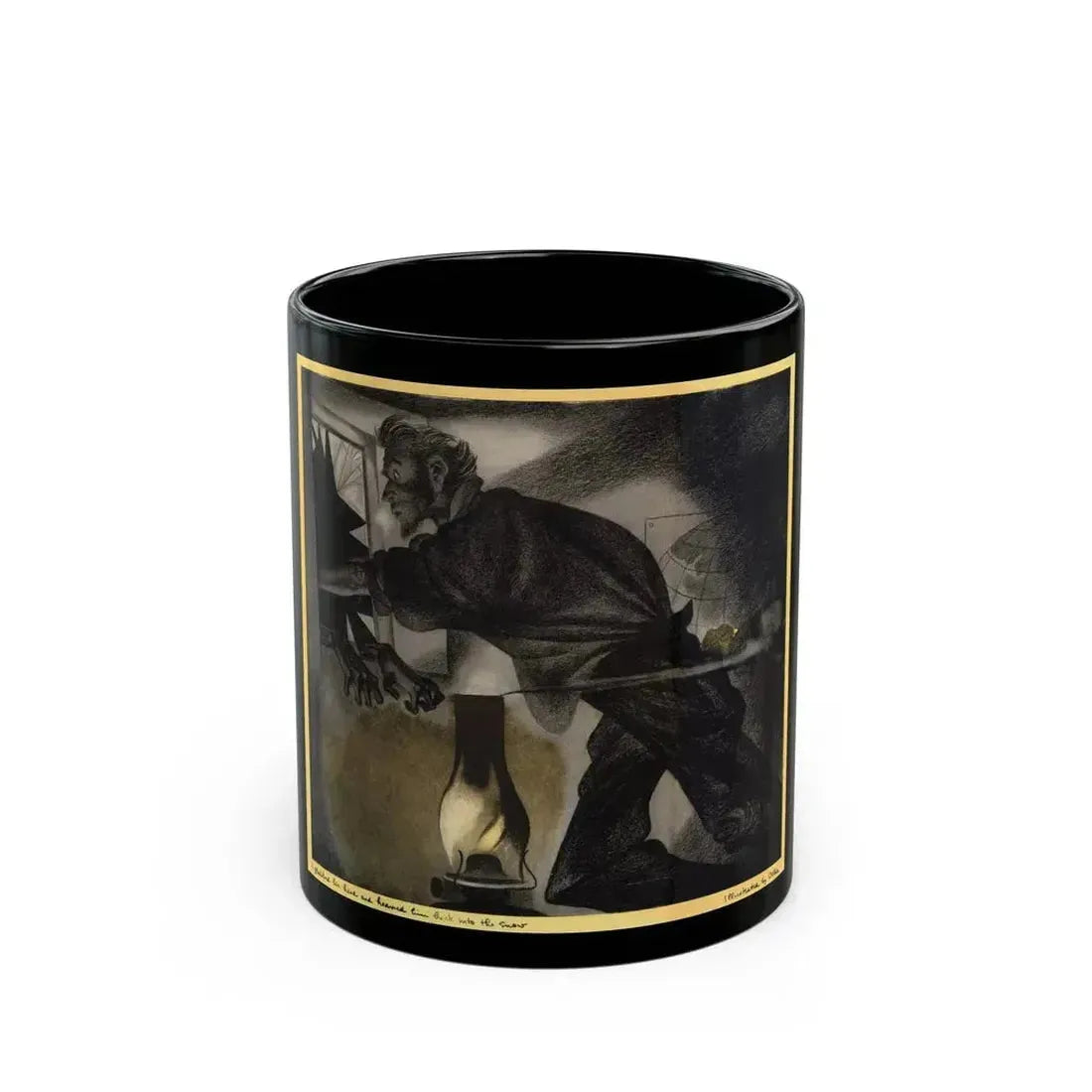 Blizzard In The Banana Belt, MacLean's magazine, Feb 1952 - Black Coffee Mug 11oz - Go Mug Yourself