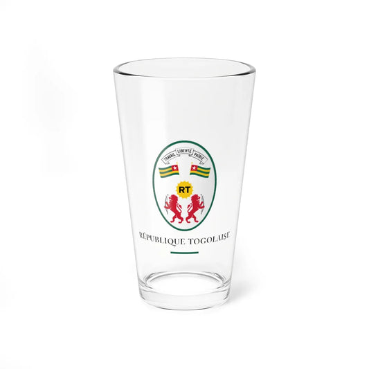 Bloc Blason République Togolaise (Togo) (Coat of Arms) Pint Glass 16oz 16oz - Go Mug Yourself