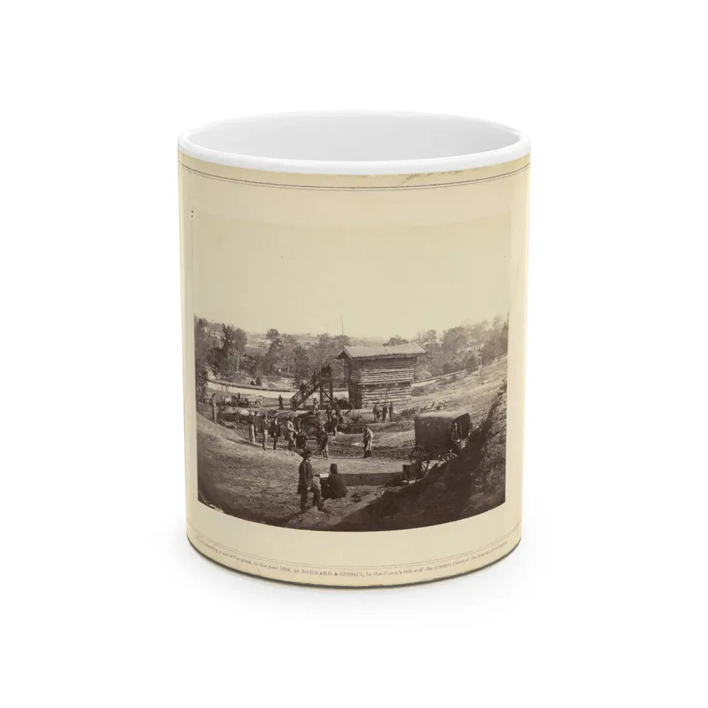 Block House, Near Fort Corcoran (U.S. Civil War) White Coffee Mug 11oz - Go Mug Yourself