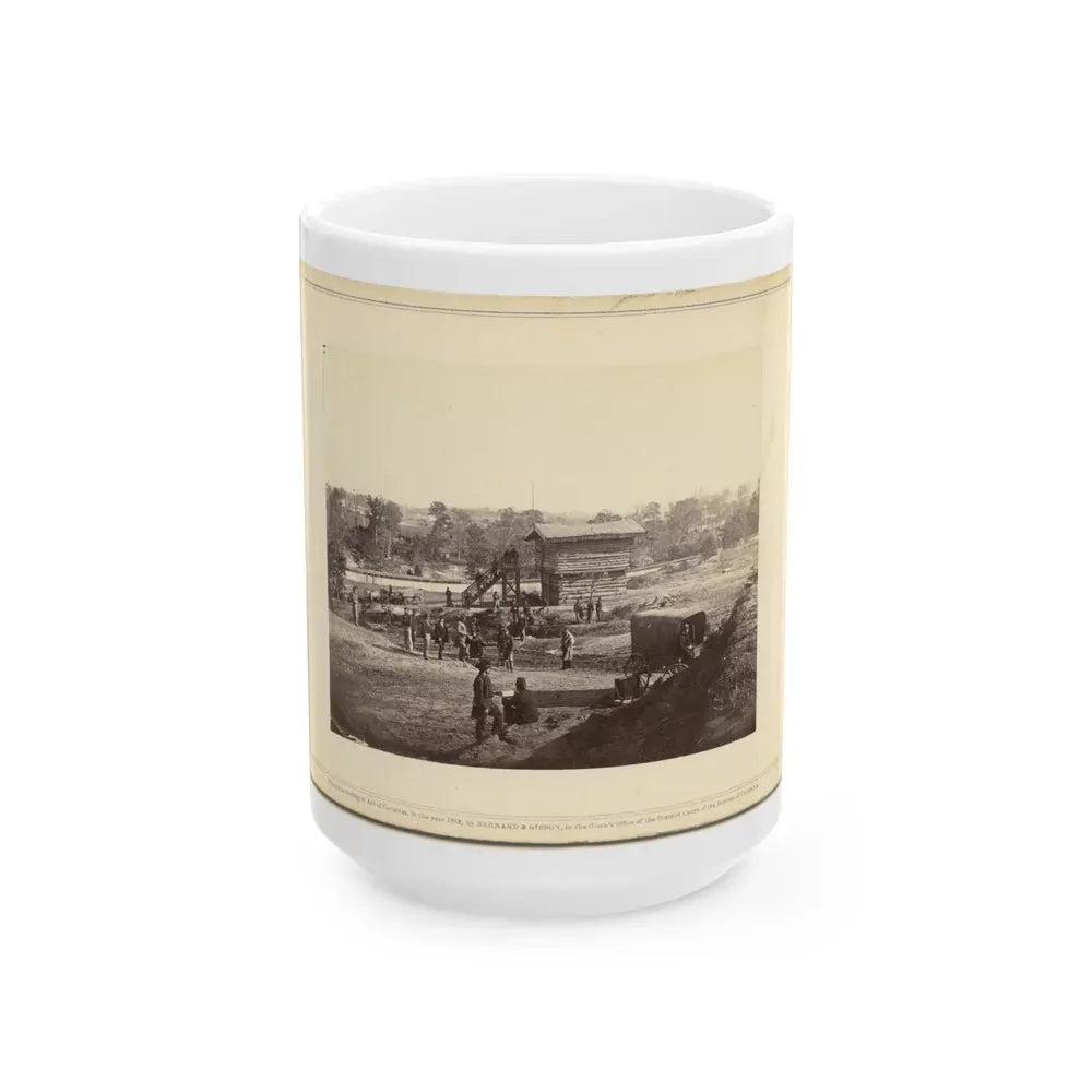 Block House, Near Fort Corcoran (U.S. Civil War) White Coffee Mug 15oz - Go Mug Yourself