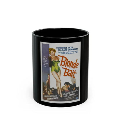 BLONDE BAIT 1956 Movie Poster - Black Coffee Mug 11oz - Go Mug Yourself