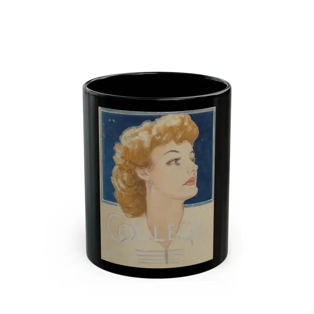 Blonde, College magazine cover study - Black Coffee Mug 11oz - Go Mug Yourself