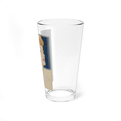 Blonde, College magazine cover study (Magazine Illustration) Pint Glass 16oz-Go Mug Yourself