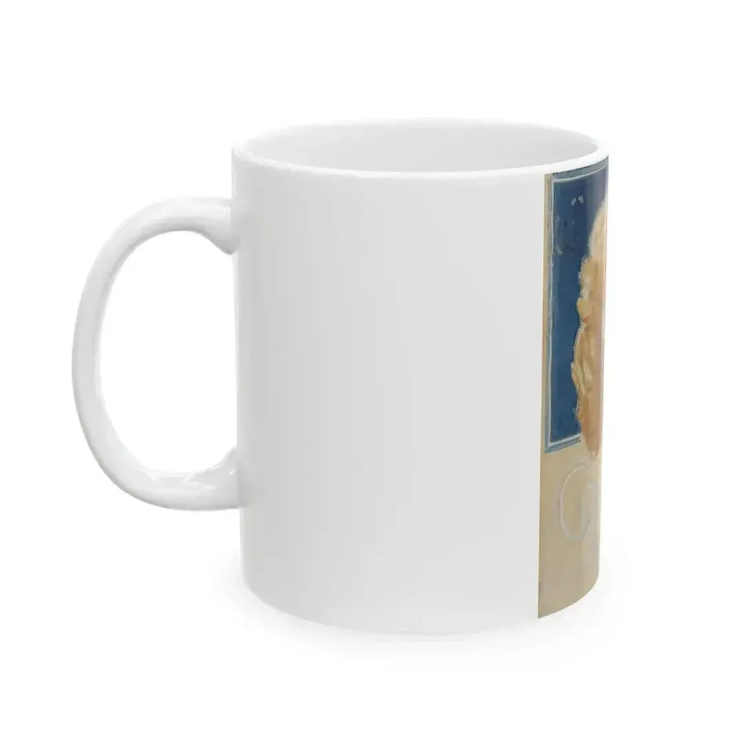 Blonde, College magazine cover study - White Coffee Mug - Go Mug Yourself