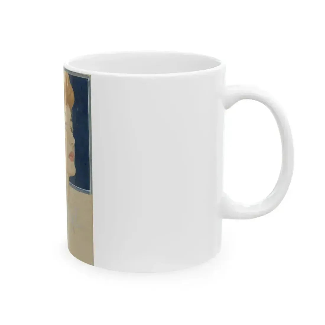 Blonde, College magazine cover study - White Coffee Mug - Go Mug Yourself