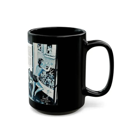 Blonde Dolly - Giveway Harlot Of Amsterdam, Real Adventure, January 1961 - Black Coffee Mug - Go Mug Yourself
