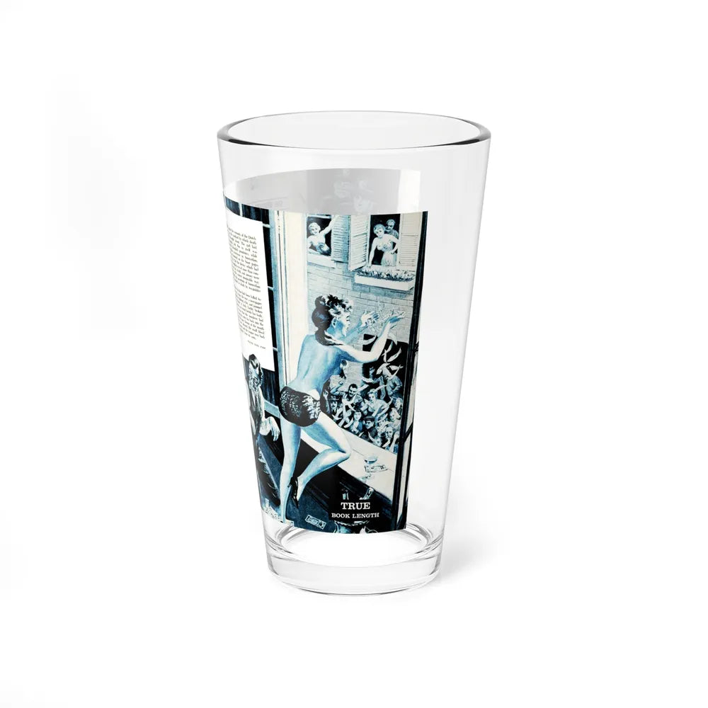 Blonde Dolly - Giveway Harlot Of Amsterdam, Real Adventure, January 1961 (Magazine Illustration) Pint Glass 16oz-Go Mug Yourself