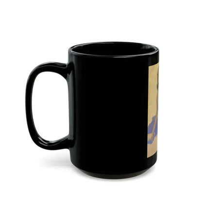 Blonde in Blue - Black Coffee Mug - Go Mug Yourself