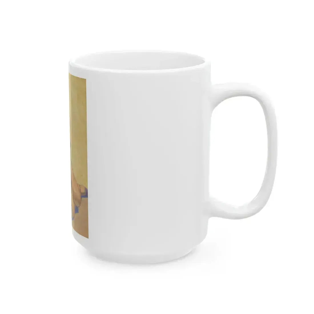 Blonde in Blue - White Coffee Mug - Go Mug Yourself