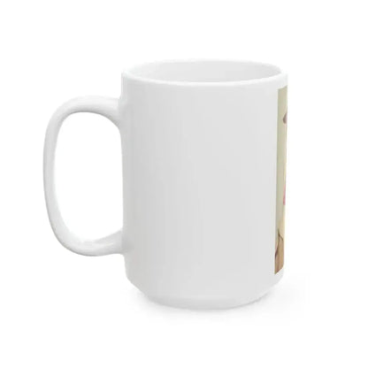 Blonde in Red Polka Dots - White Coffee Mug - Go Mug Yourself