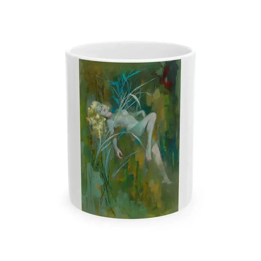 Blonde in the Reeds - White Coffee Mug 11oz - Go Mug Yourself