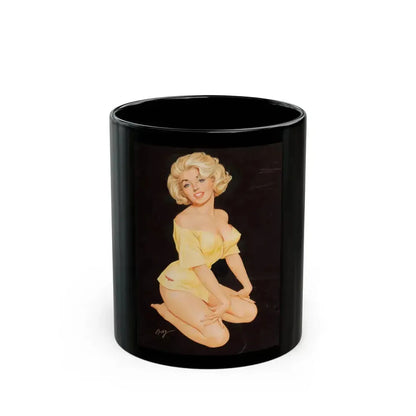 Blonde Pin-Up - Black Coffee Mug 11oz - Go Mug Yourself