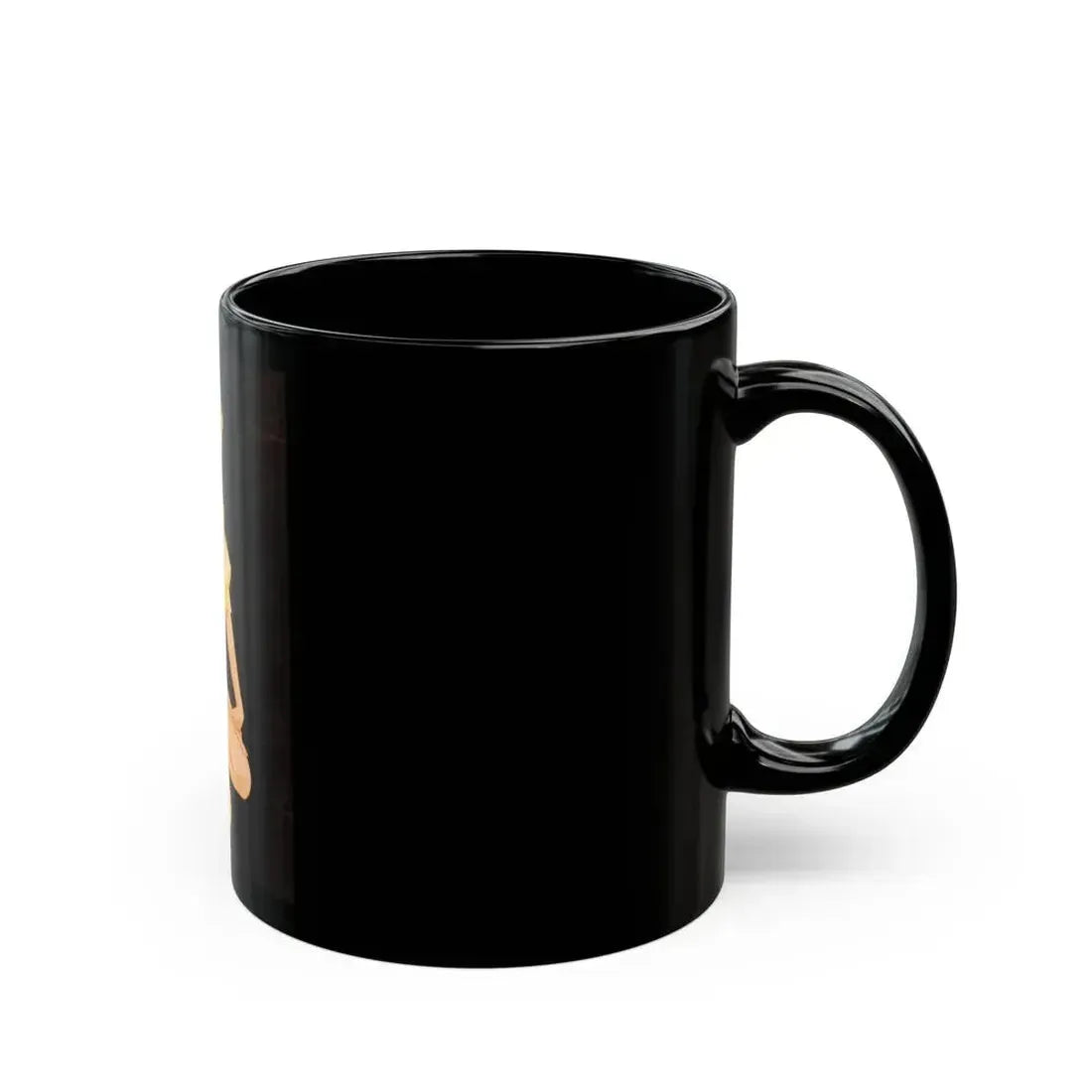 Blonde Pin-Up - Black Coffee Mug - Go Mug Yourself
