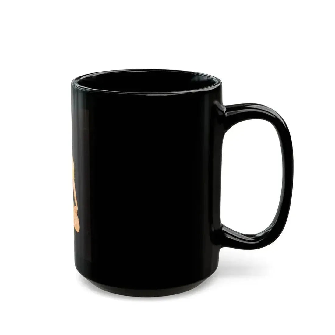 Blonde Pin-Up - Black Coffee Mug - Go Mug Yourself