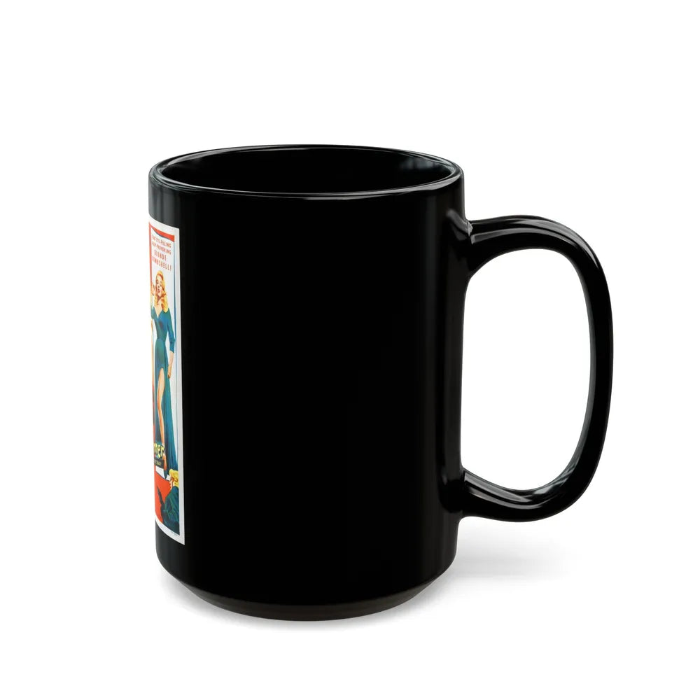 BLONDE SINNER 1956 Movie Poster - Black Coffee Mug-Go Mug Yourself