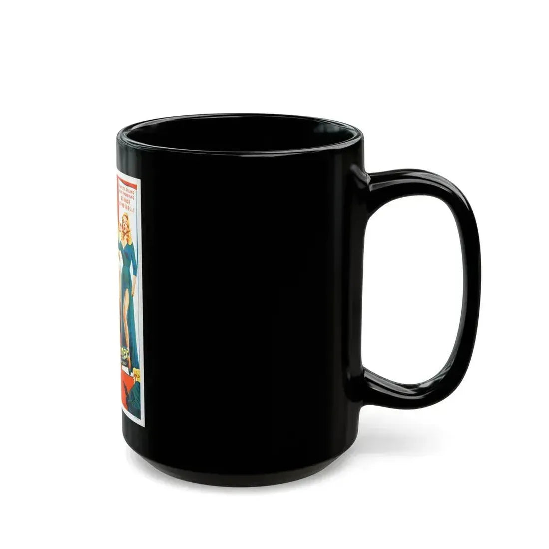 BLONDE SINNER 1956 Movie Poster - Black Coffee Mug - Go Mug Yourself