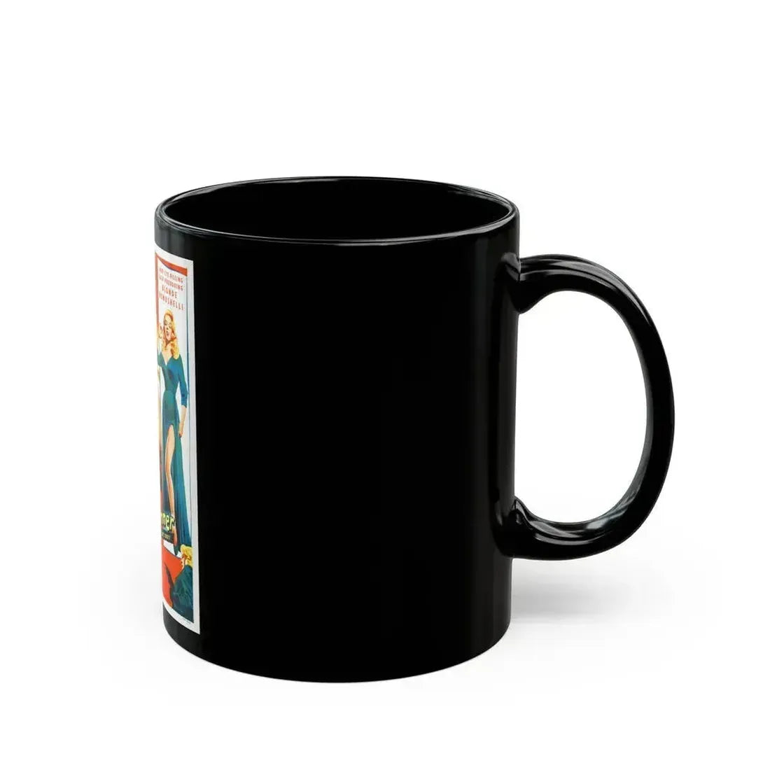 BLONDE SINNER 1956 Movie Poster - Black Coffee Mug - Go Mug Yourself