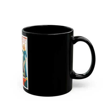 BLONDE SINNER 1956 Movie Poster - Black Coffee Mug - Go Mug Yourself