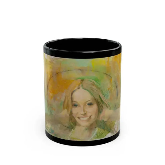 Blonde with Pearls - Black Coffee Mug 11oz - Go Mug Yourself