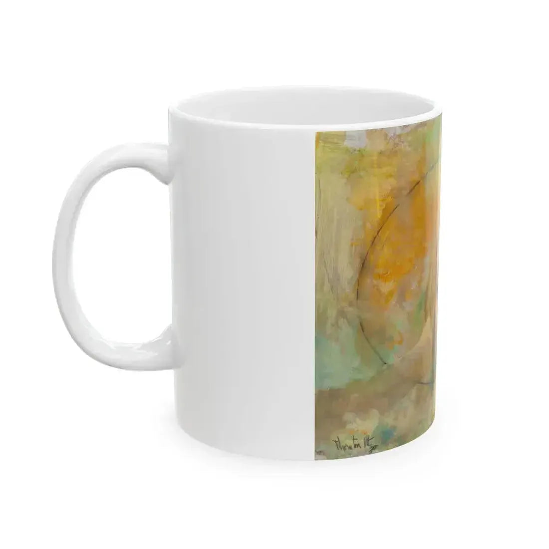 Blonde with Pearls - White Coffee Mug - Go Mug Yourself