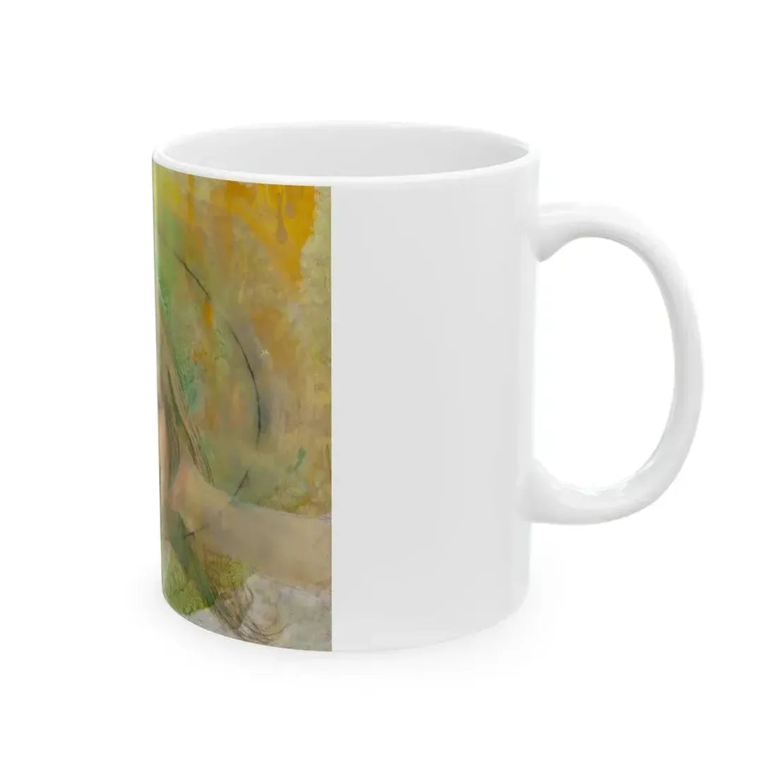 Blonde with Pearls - White Coffee Mug - Go Mug Yourself